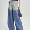 Women's Versatile Vintage Blue High-Rise Jeans