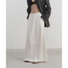 Elegant White Maxi Skirt J58