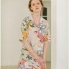 Tropical Elegance Floral Print Summer Nightgowns